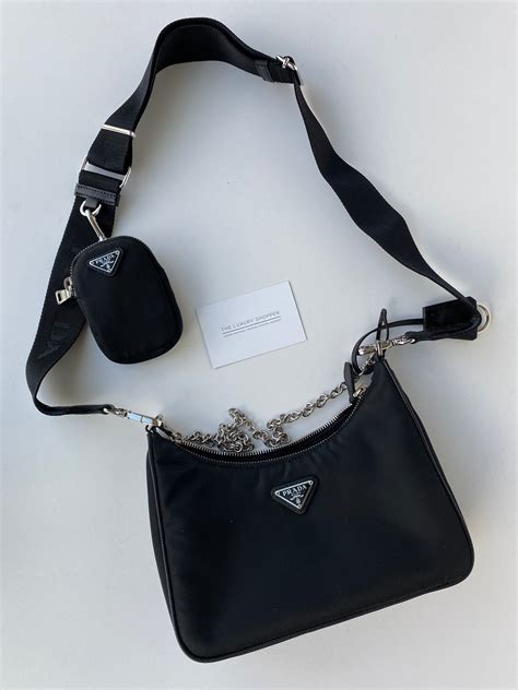 prada small crossbody purse|Prada crossbody with coin purse.